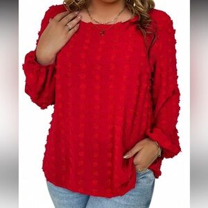 Elegant Red Women's Top